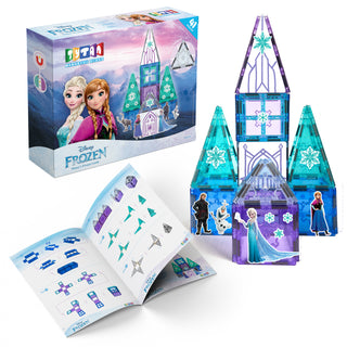 Official Disney Frozen Castle Magnetic Tile Set - 41-Piece