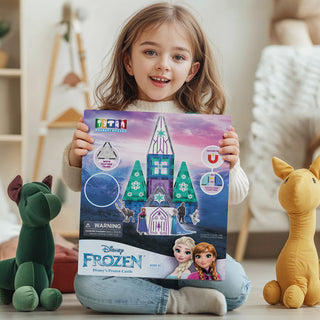 Official Disney Frozen Castle Magnetic Tile Set - 41-Piece
