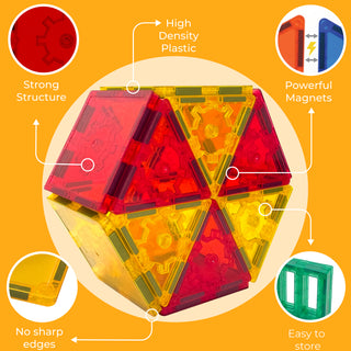 Official Disney Frozen Castle Magnetic Tile Set - 41-Piece