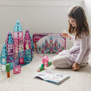 [COMING SOON, PREORDER TODAY!] Official Disney Princess Magnetic Tile Set – 167-Piece JUMBO Castle