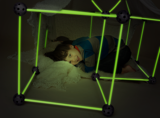 Tytan® Magnetic Tile Glow-in-the-Dark Fort Building Set – 130-Piece