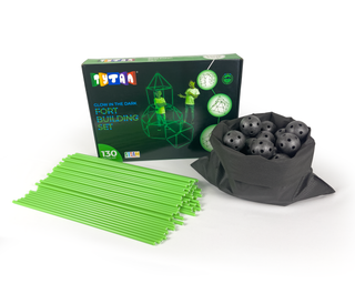 Tytan® Magnetic Tile Glow-in-the-Dark Fort Building Set – 130-Piece