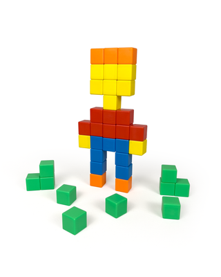 TYTAN® Magnetic Cubes 50-Piece Colorful Building Blocks
