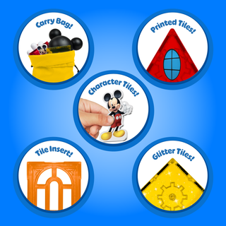 [COMING SOON, PREORDER TODAY!] Official Disney Junior Mickey Mouse Clubhouse Magnetic Character Tiles – 22-Piece
