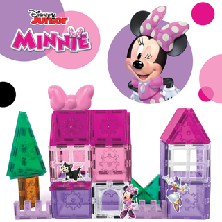 Official Disney Junior Minnie Magnetic Tile Set - 42-Piece
