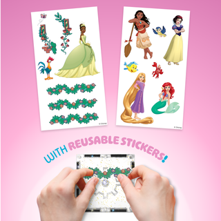[COMING SOON, PREORDER TODAY!] Official Disney Princess Magnetic Character Tiles – 24-Piece Set with Light-up Tile!