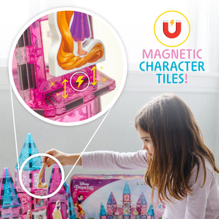 [COMING SOON, PREORDER TODAY!] Official Disney Princess Magnetic Tile Set – 167-Piece JUMBO Castle
