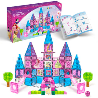 [COMING SOON, PREORDER TODAY!] Official Disney Princess Magnetic Tile Set – 167-Piece JUMBO Castle