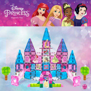 [COMING SOON, PREORDER TODAY!] Official Disney Princess Magnetic Tile Set – 167-Piece JUMBO Castle