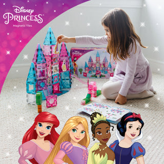 [COMING SOON, PREORDER TODAY!] Official Disney Princess Magnetic Tile Set – 167-Piece JUMBO Castle