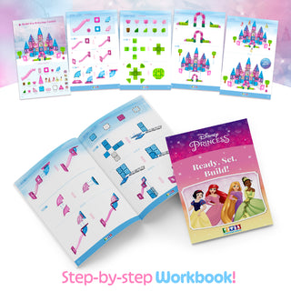 [COMING SOON, PREORDER TODAY!] Official Disney Princess Magnetic Tile Set – 167-Piece JUMBO Castle