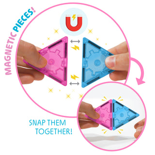 [COMING SOON, PREORDER TODAY!] Official Disney Princess Magnetic Tile Set – 167-Piece JUMBO Castle