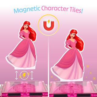 [COMING SOON, PREORDER TODAY!] Official Disney Princess Magnetic Tile Set – 167-Piece JUMBO Castle