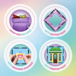 [COMING SOON, PREORDER TODAY!] Official Disney Junior SuperKitties Magnetic Tile Set – 17-Piece