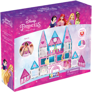 Official Disney Princess Castle Magnetic Tile Set - 70-Piece