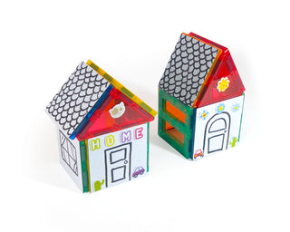 Tytan™ 60 piece Magnetic Tiles & Building Blocks With Bonus Decorative Tiles Marker and Sticker Pack