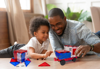 Tytan® Magnetic Tile Building Set – 60-Piece Red, White, & Blue Edition